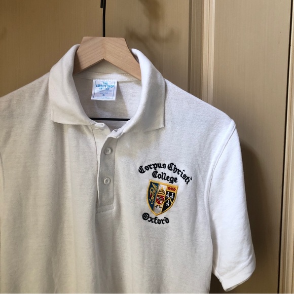University of Oxford Corpus Christi College Custom Polo Shirt, White, Size Small - Picture 5 of 16